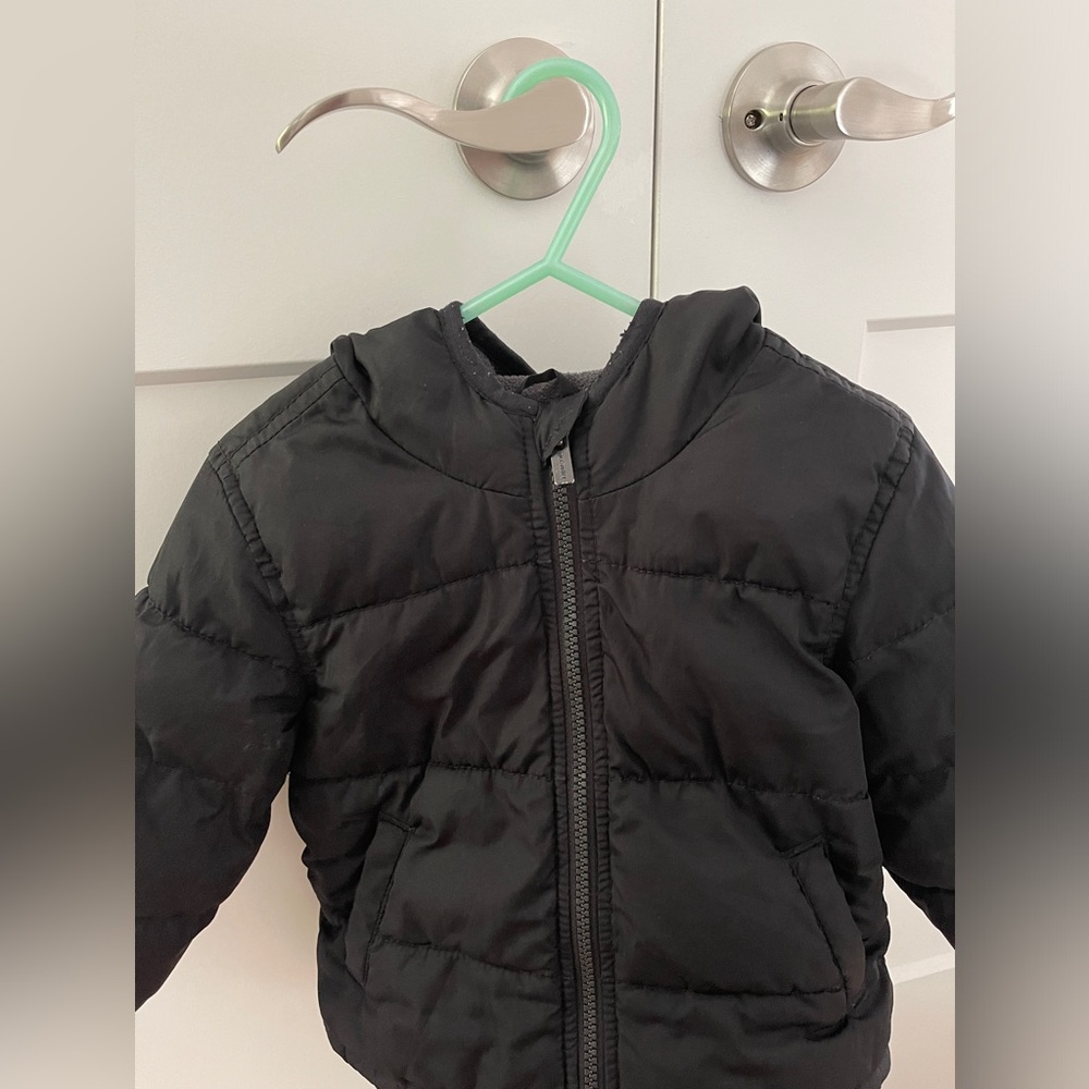 Toddler puffer coat black